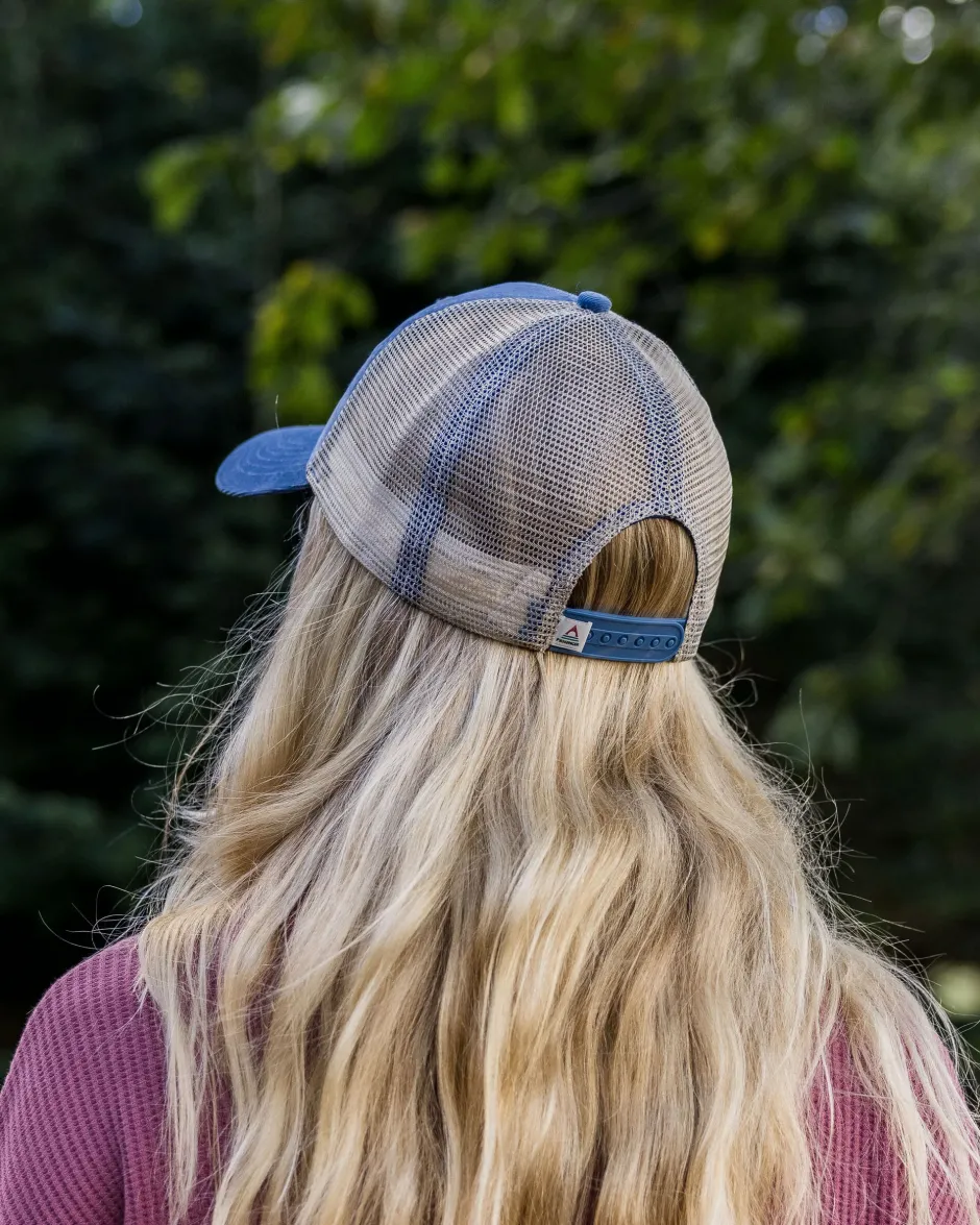 Accessories|Caps & Hats>Floris van Bommel Harbour Cord Snapback Cap Washed Blue