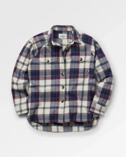 Shirts|Women's Outlet>Passenger Harmony Organic Cotton Check Shirt Vintage White