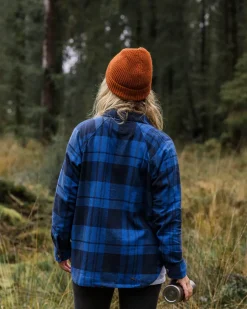 Shirts|Women's Outlet>Passenger Harmony Organic Cotton Check Shirt True Blue