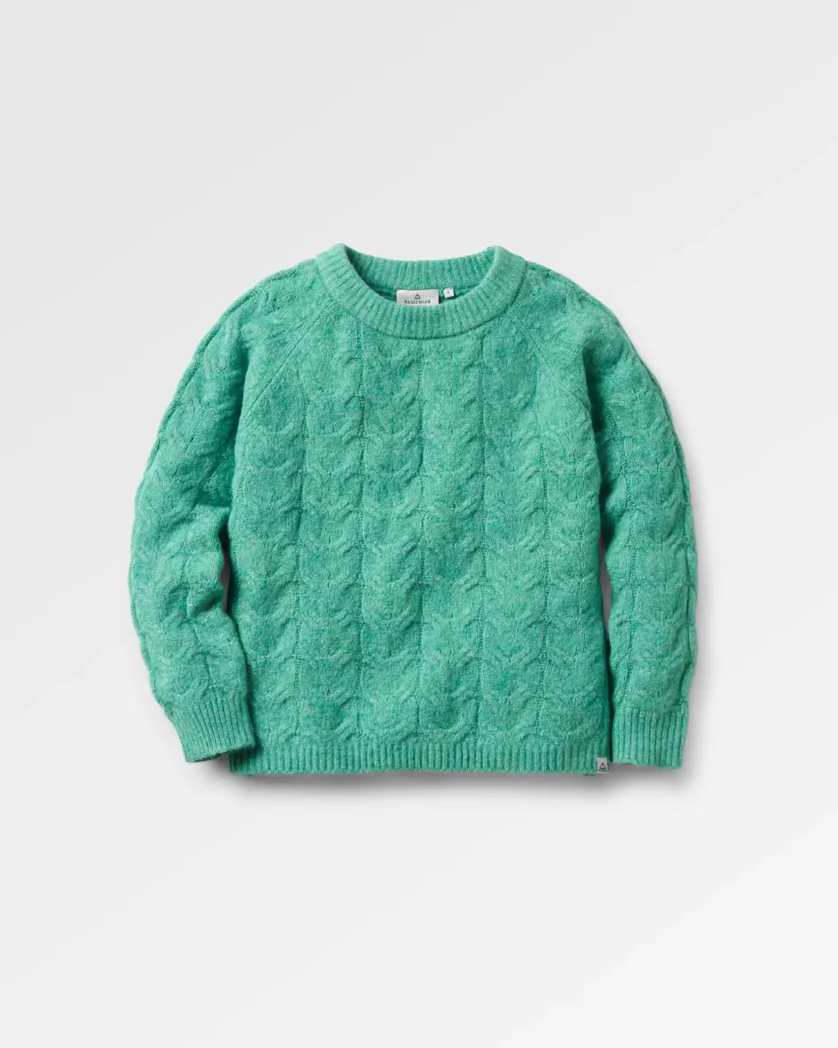 Knitwear>Passenger Harvest Recycled Knitted Jumper Green Spruce