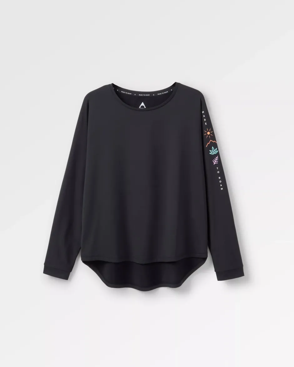 Tops & T-Shirts|Activewear>Passenger Hatha Recycled Active Top Black