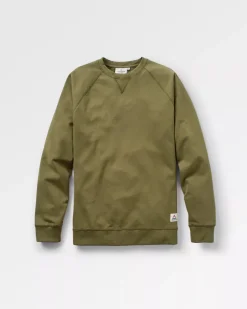 Hoodies & Sweatshirts|Best Sellers>Passenger Heritage Recycled Cotton Sweatshirt Khaki