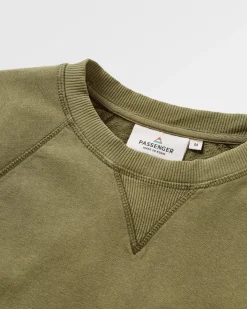 Hoodies & Sweatshirts|Best Sellers>Passenger Heritage Recycled Cotton Sweatshirt Khaki