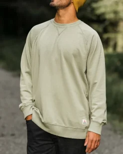 Hoodies & Sweatshirts|Best Sellers>Passenger Heritage Recycled Cotton Sweatshirt Pistachio