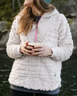 Women's Outlet|Women's>Passenger Holistic Sherpa Hooded Fleece Vintage White