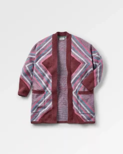 Knitwear|Women's Outlet>Passenger Homestead Recycled Cardigan Wine
