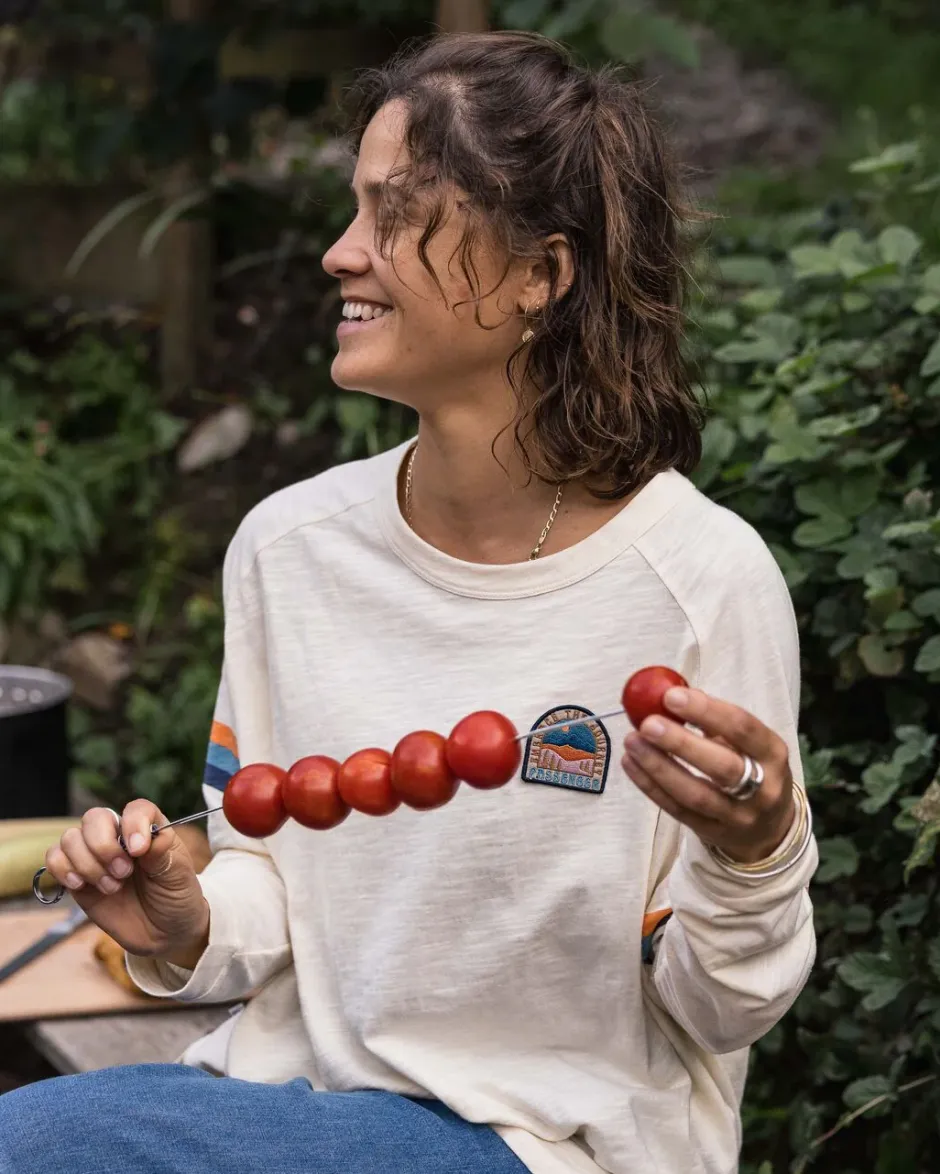 Tops & T-Shirts>Passenger Hope Recycled Cotton Oversized Ls T-Shirt Birch