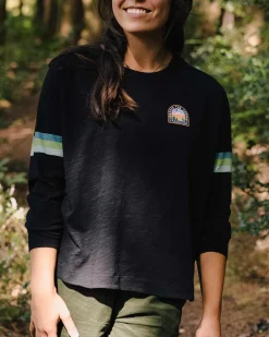 Tops & T-Shirts|Women's Outlet>Passenger Hope Recycled Cotton Oversized Ls T-Shirt Black