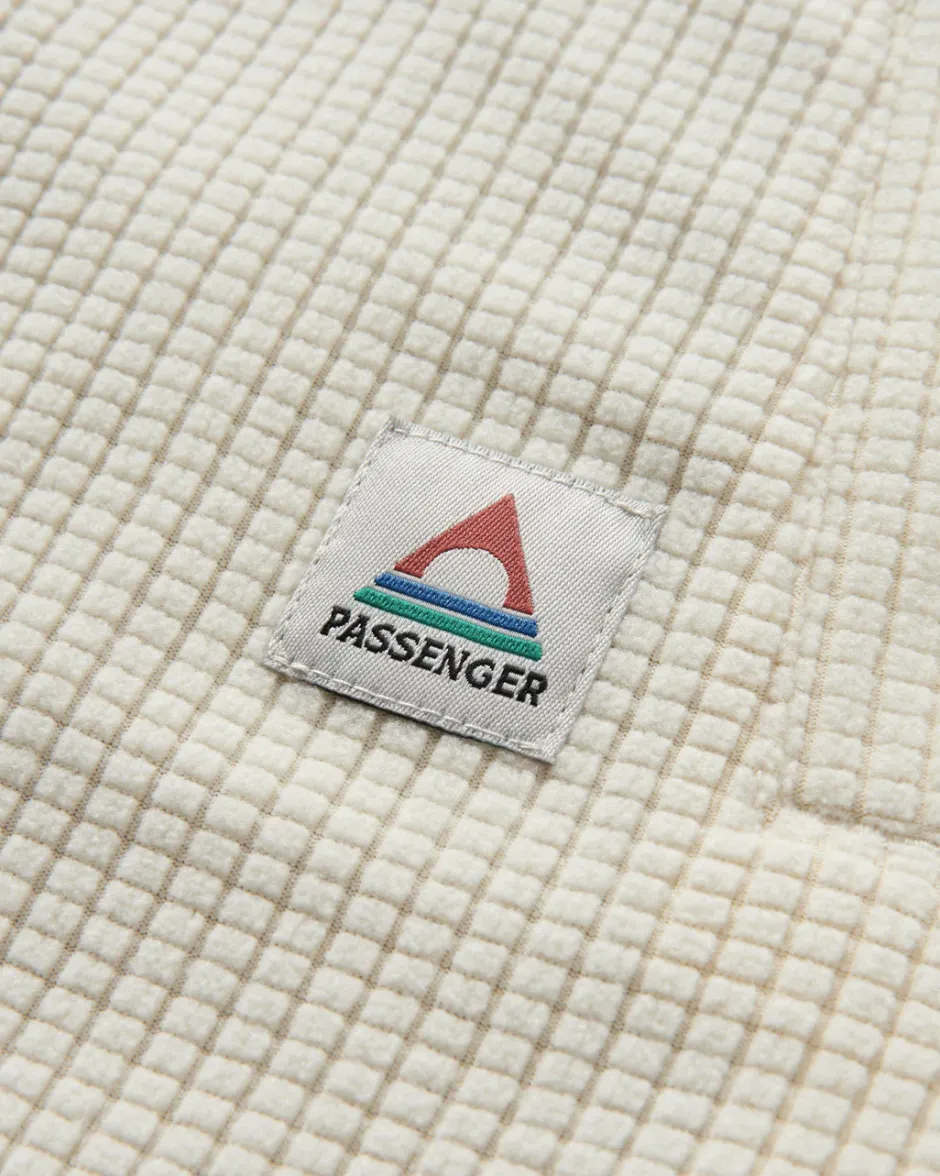 Shirts|Fleece>Passenger Iguazu Grid Polar Fleece Shirt Birch