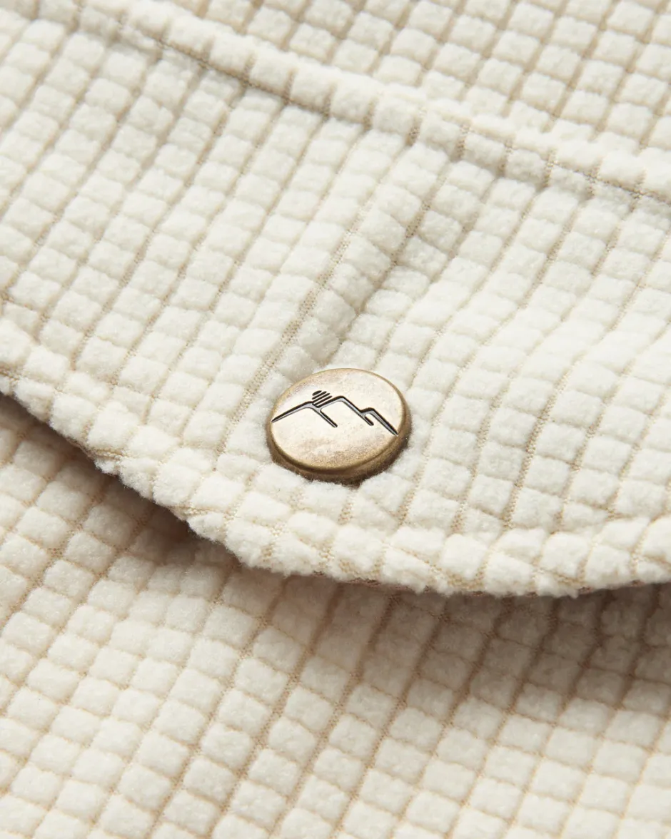 Shirts|Fleece>Passenger Iguazu Grid Polar Fleece Shirt Birch