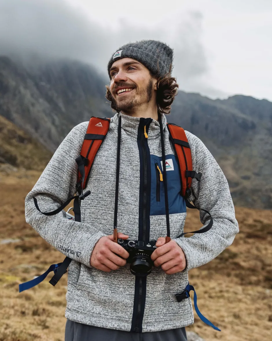 Fleece|Fleece>Floris van Bommel Incline Recycled Polartec® Fleece Grey Marl