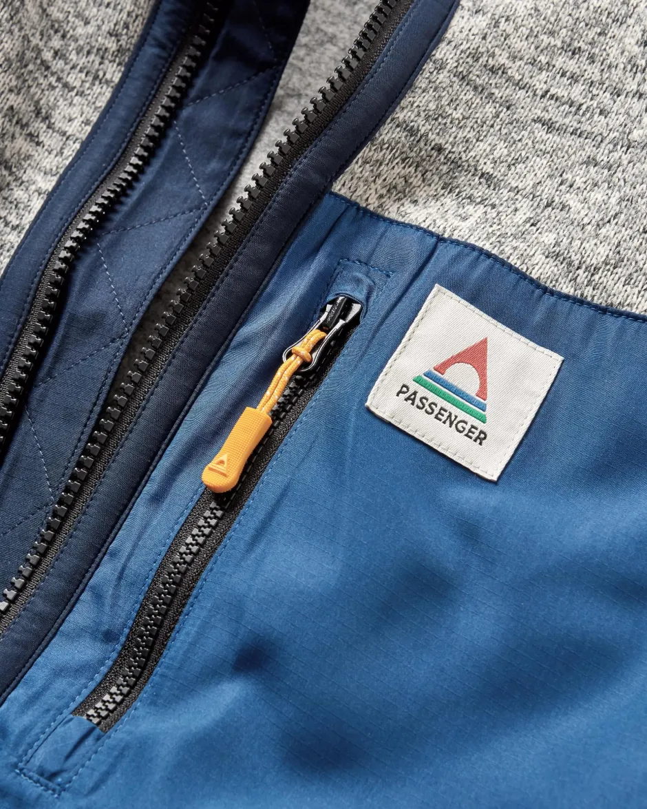 Fleece|Fleece>Floris van Bommel Incline Recycled Polartec® Fleece Grey Marl