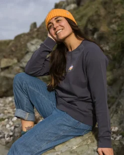 Hoodies & Sweatshirts|Women's Outlet>Passenger Journal Sweatshirt Charcoal