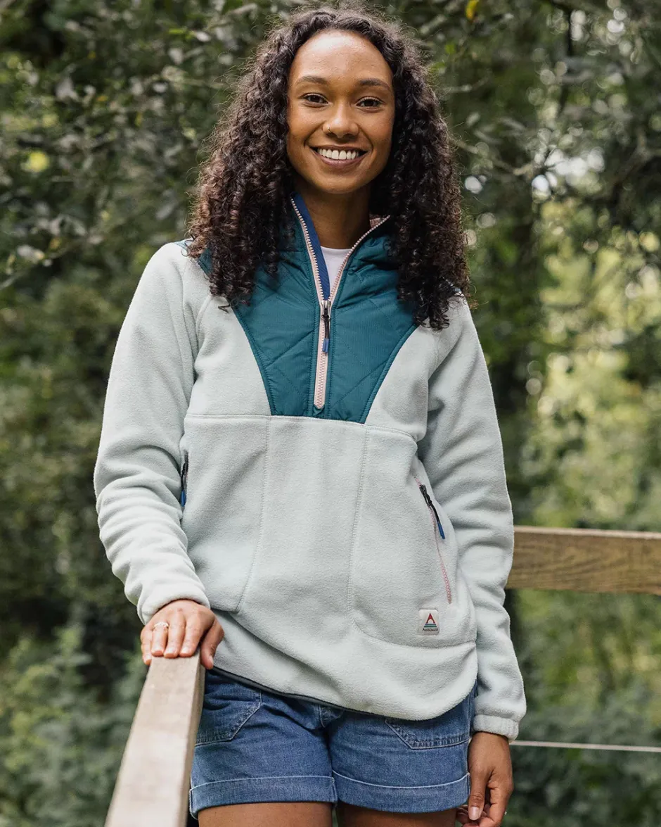 Fleece|Fleece>Passenger Juana Recycled Polar Hooded Fleece Surf Spray