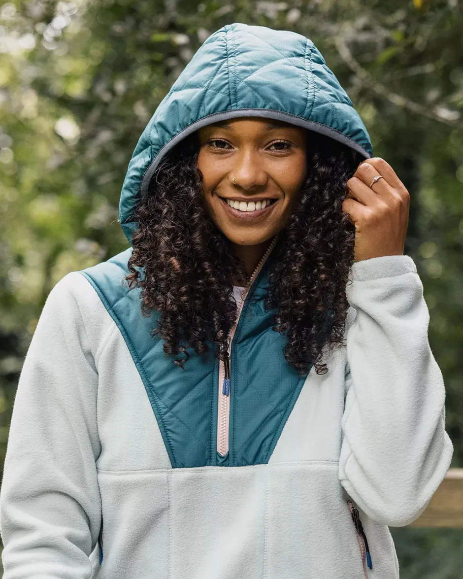 Fleece|Fleece>Passenger Juana Recycled Polar Hooded Fleece Surf Spray