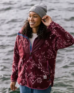 Fleece|Fleece>Passenger Juana Recycled Polar Hooded Fleece Wine
