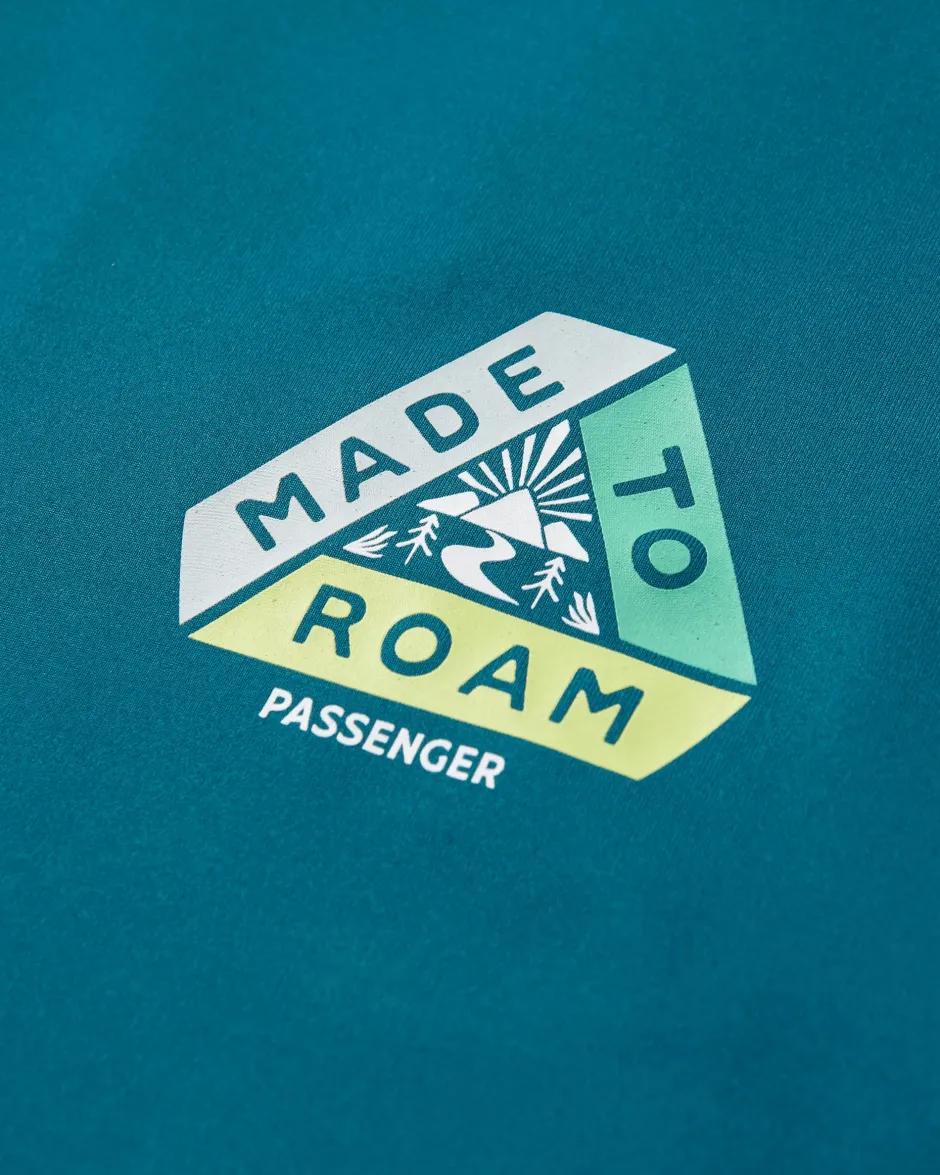 T-Shirts & Tank Tops|Activewear>Passenger Lakeside Recycled Active T-Shirt Tidal Blue