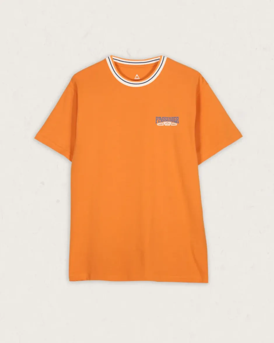 T-Shirts & Tank Tops|Men's Outlet>Floris van Bommel Lauca Recycled Relaxed Fit T-Shirt Tangerine