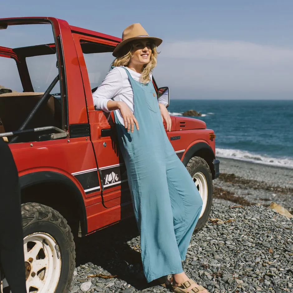 Dungarees & Pants|Women's Outlet>Passenger Lazy Day Dungarees Ocean Blue