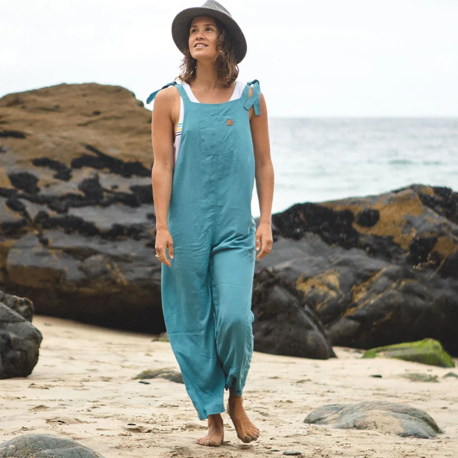 Dungarees & Pants|Women's Outlet>Passenger Lazy Day Dungarees Ocean Blue