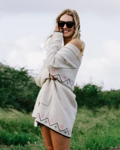 Knitwear|Women's Outlet>Passenger Leif Recycled Yarn Cardigan Off White
