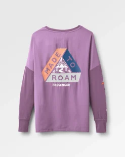 Tops & T-Shirts|Activewear>Passenger Lotus Recycled Active LS Top Lilac