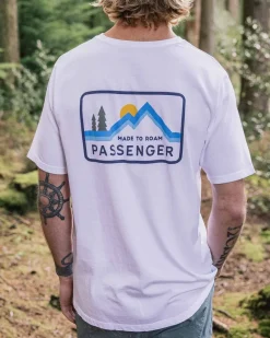 T-Shirts & Tank Tops>Passenger Made to Roam Recycled Cotton T-Shirt White