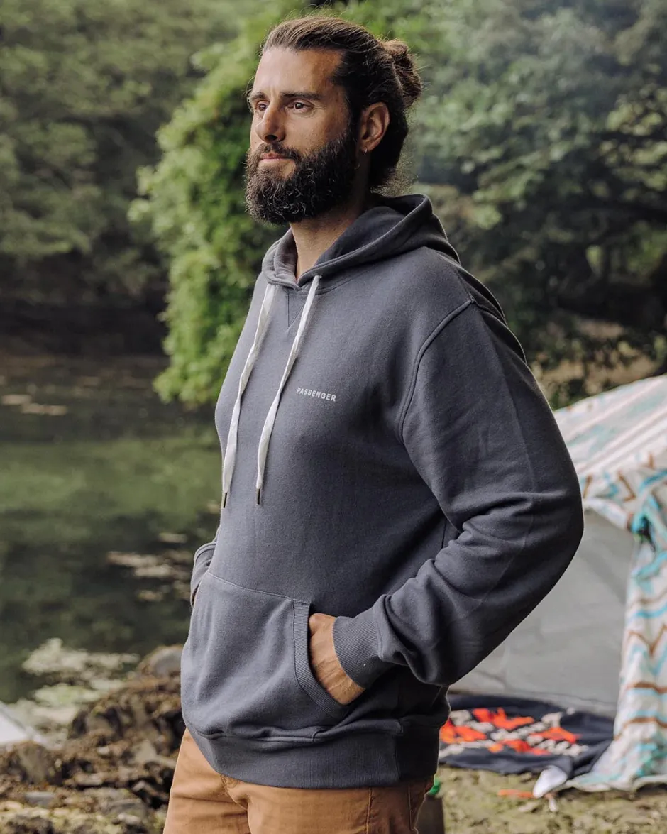 Hoodies & Sweatshirts|Best Sellers>Passenger Made To Roam Recycled Hoodie Faded Black