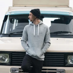 Hoodies & Sweatshirts>Passenger Made To Roam Recycled Hoodie Grey Marl