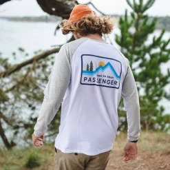 T-Shirts & Tank Tops|Best Sellers>Passenger Made To Roam Recycled LS T-Shirt White