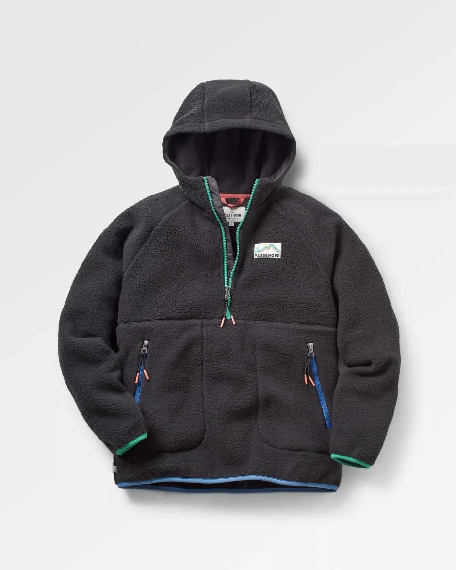 Fleece|Fleece>Passenger Maine 2.0 1/2 Zip Recycled Sherpa Fleece Black