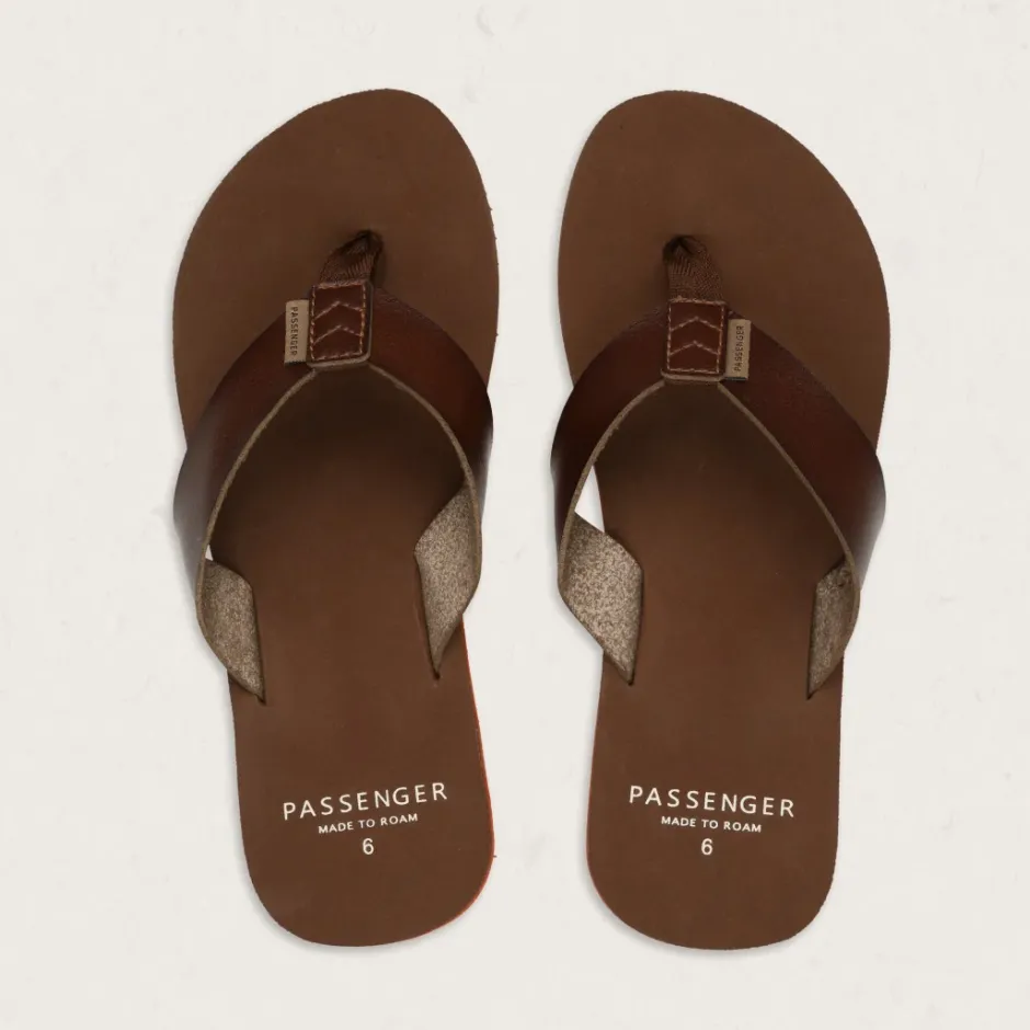 Flip Flops & Sandals|Flip Flops & Sandals>Passenger Malibu Flip Flop Dark Brown