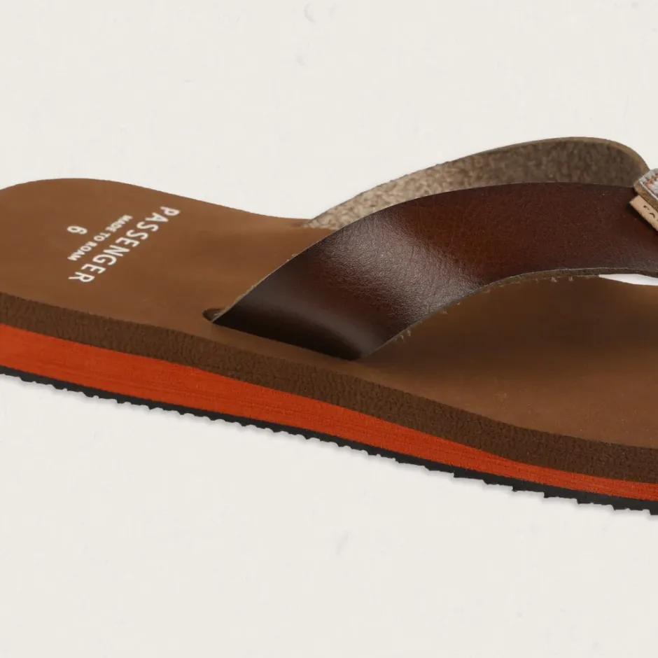Flip Flops & Sandals|Flip Flops & Sandals>Passenger Malibu Flip Flop Dark Brown
