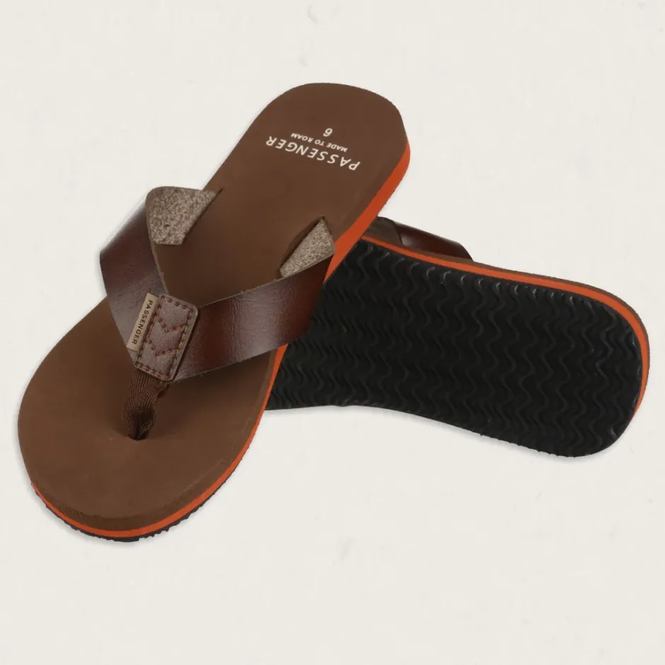 Flip Flops & Sandals|Flip Flops & Sandals>Passenger Malibu Flip Flop Dark Brown