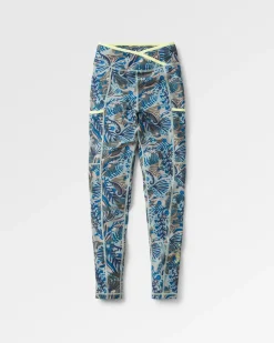 Leggings|Dungarees & Pants>Passenger Mantra Recycled Leggings Abstract Seaweed Pistachio
