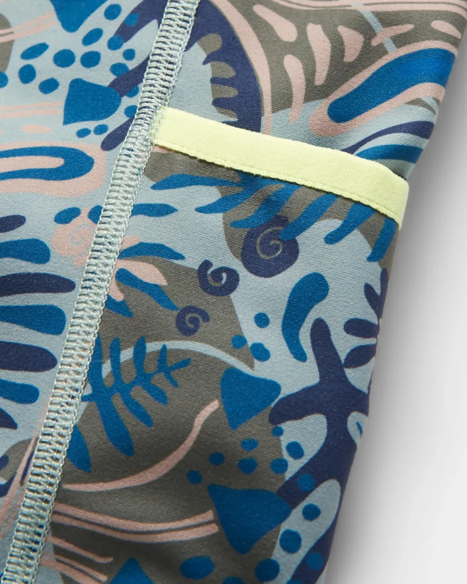 Leggings|Dungarees & Pants>Passenger Mantra Recycled Leggings Abstract Seaweed Pistachio