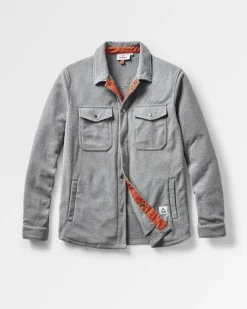 Shirts|Fleece>Passenger Maple Recycled Polar Fleece Shirt Grey Marl