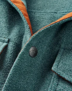 Shirts|Fleece>Passenger Maple Recycled Polar Fleece Shirt Mediterranean Marl