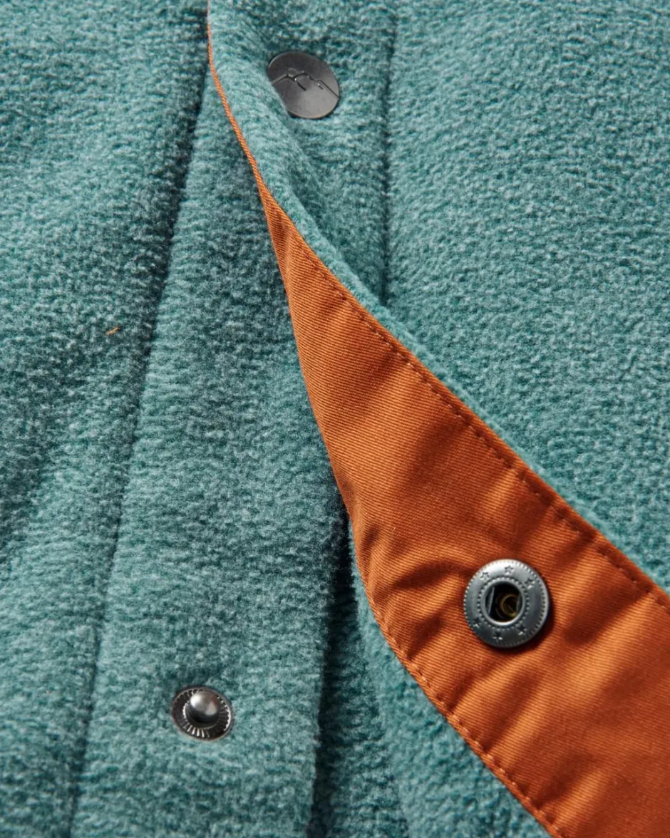 Shirts|Fleece>Passenger Maple Recycled Polar Fleece Shirt Mediterranean Marl