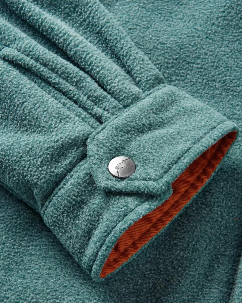 Shirts|Fleece>Passenger Maple Recycled Polar Fleece Shirt Mediterranean Marl
