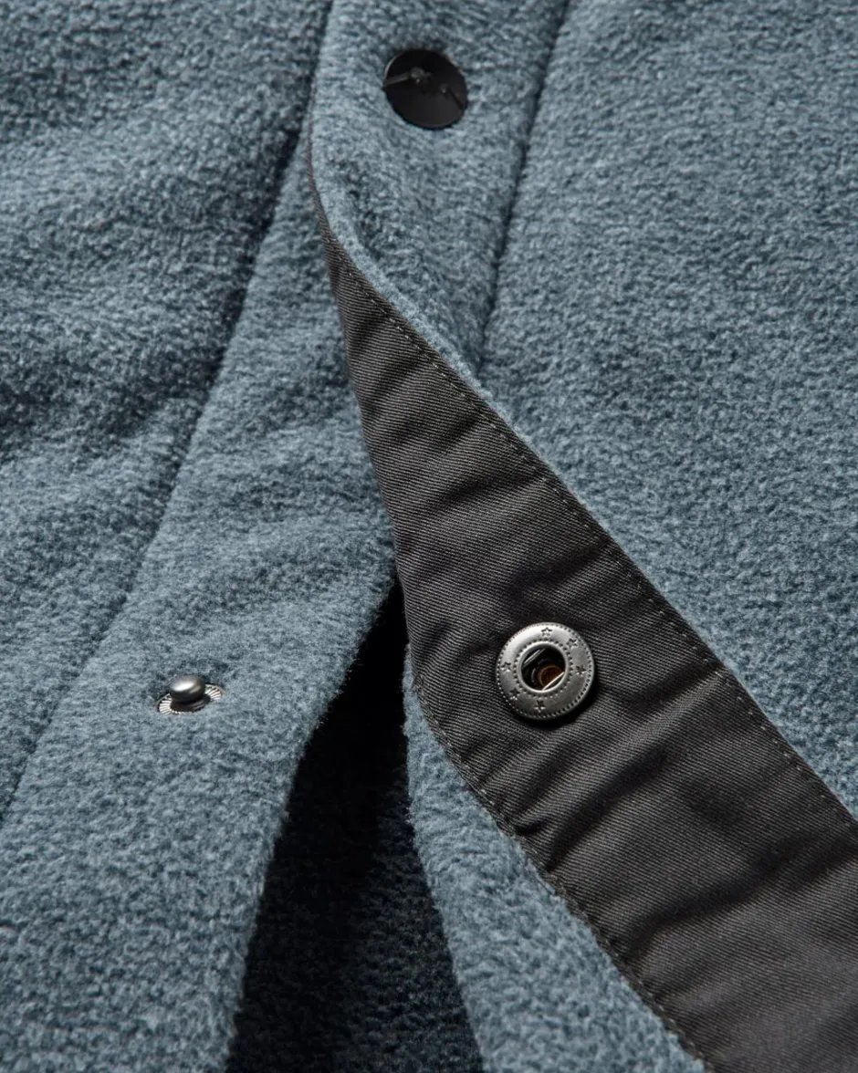 Shirts|Fleece>Passenger Maple Recycled Polar Fleece Shirt Navy Marl