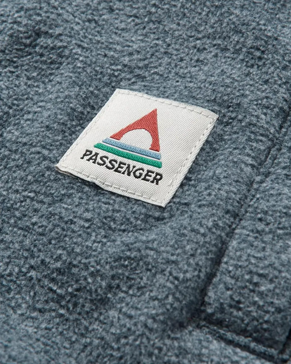 Shirts|Fleece>Passenger Maple Recycled Polar Fleece Shirt Navy Marl