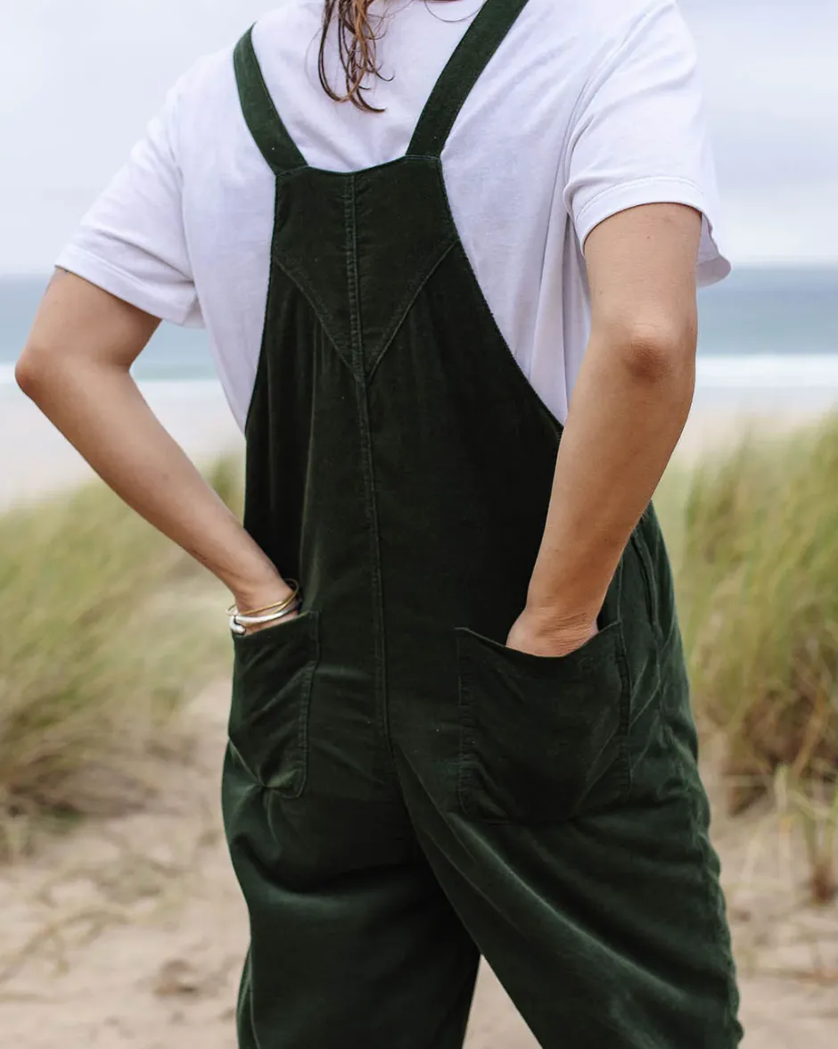 Dungarees & Pants|Women's Outlet>Passenger Meadows Cord Dungarees Fir Tree