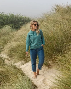 Hoodies & Sweatshirts>Passenger Mindful Recycled Cotton Hoodie Deep Sea