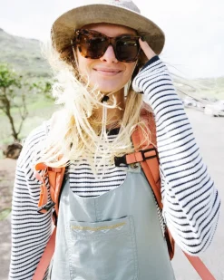 Knitwear>Passenger Muir Organic Cotton Knitted Jumper Off White Stripe