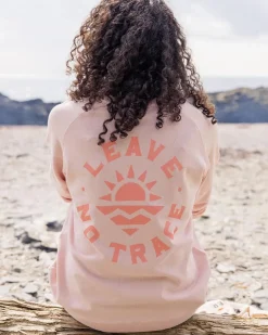 Hoodies & Sweatshirts|Women's Outlet>Passenger Mystic Recycled Cotton Sweatshirt Peach Whip
