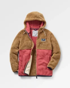 Fleece|Fleece>Passenger Nestling Recycled Sherpa Hooded Fleece Biscuit