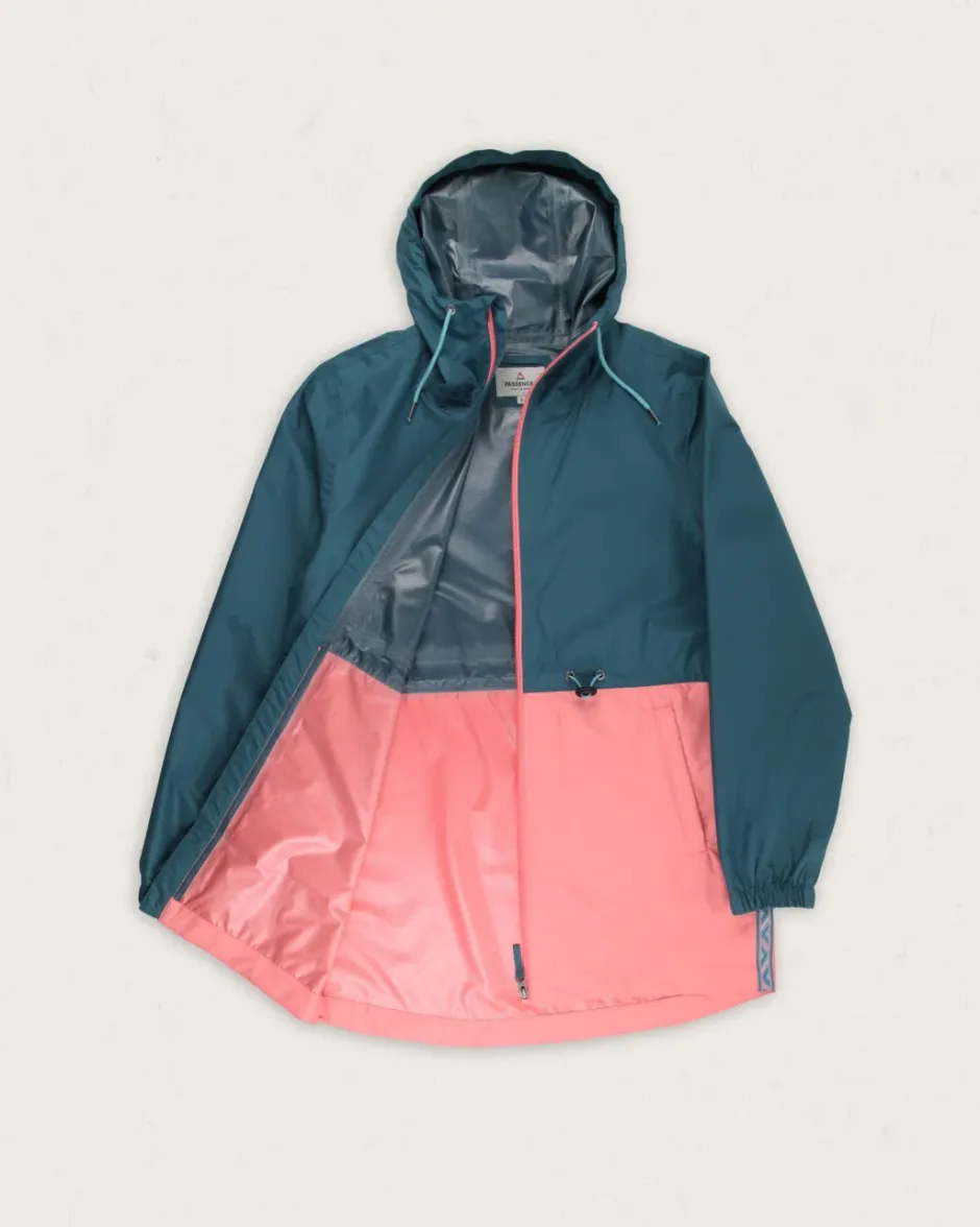 Water Resistant|Shell>Passenger Nimbin Recycled Full Zip Water Resistant Jacket Mediterranean