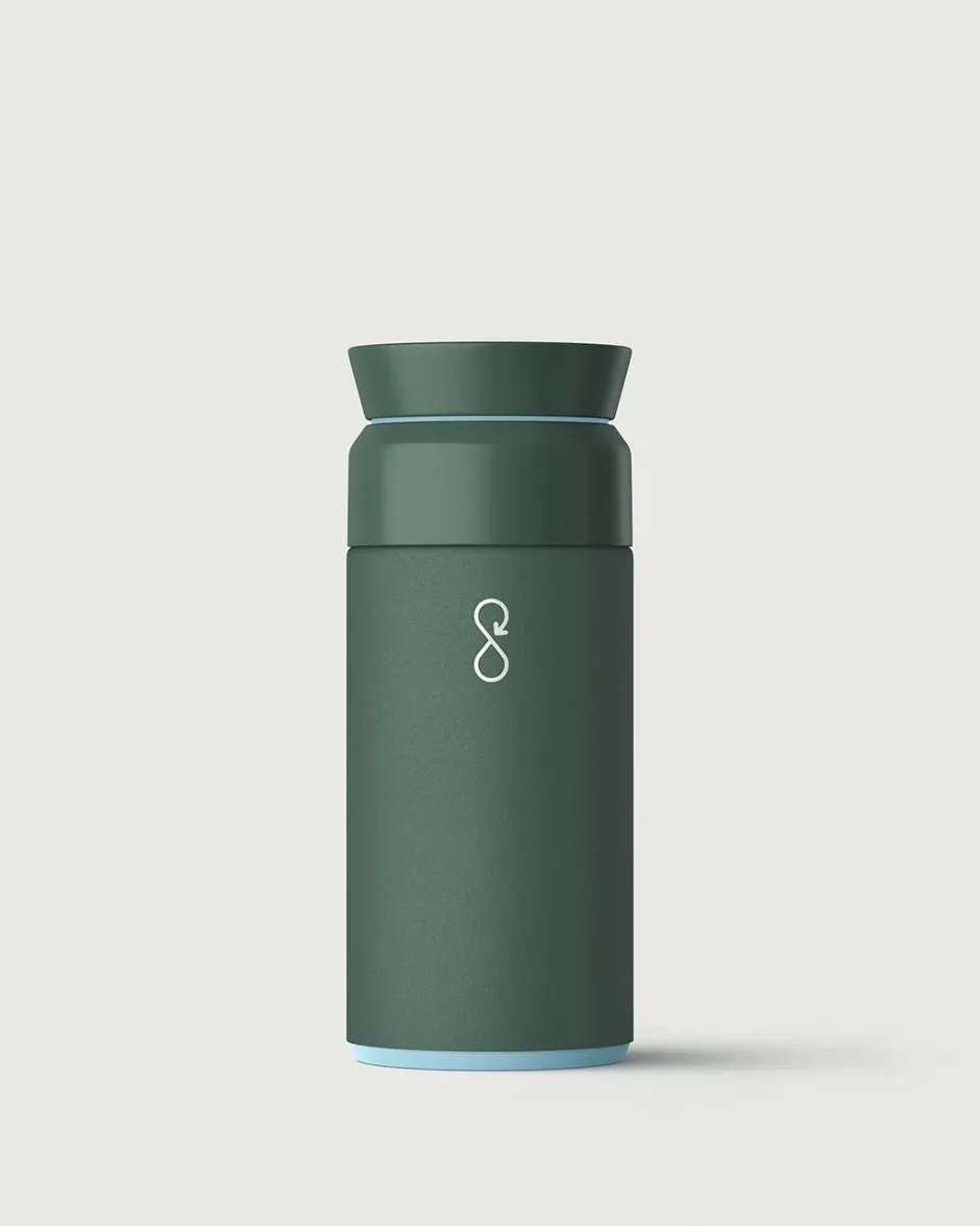 Outdoor Living|Outdoor Living>Floris van Bommel Ocean Bottle Brew Flask 350ml Passenger Forest Green