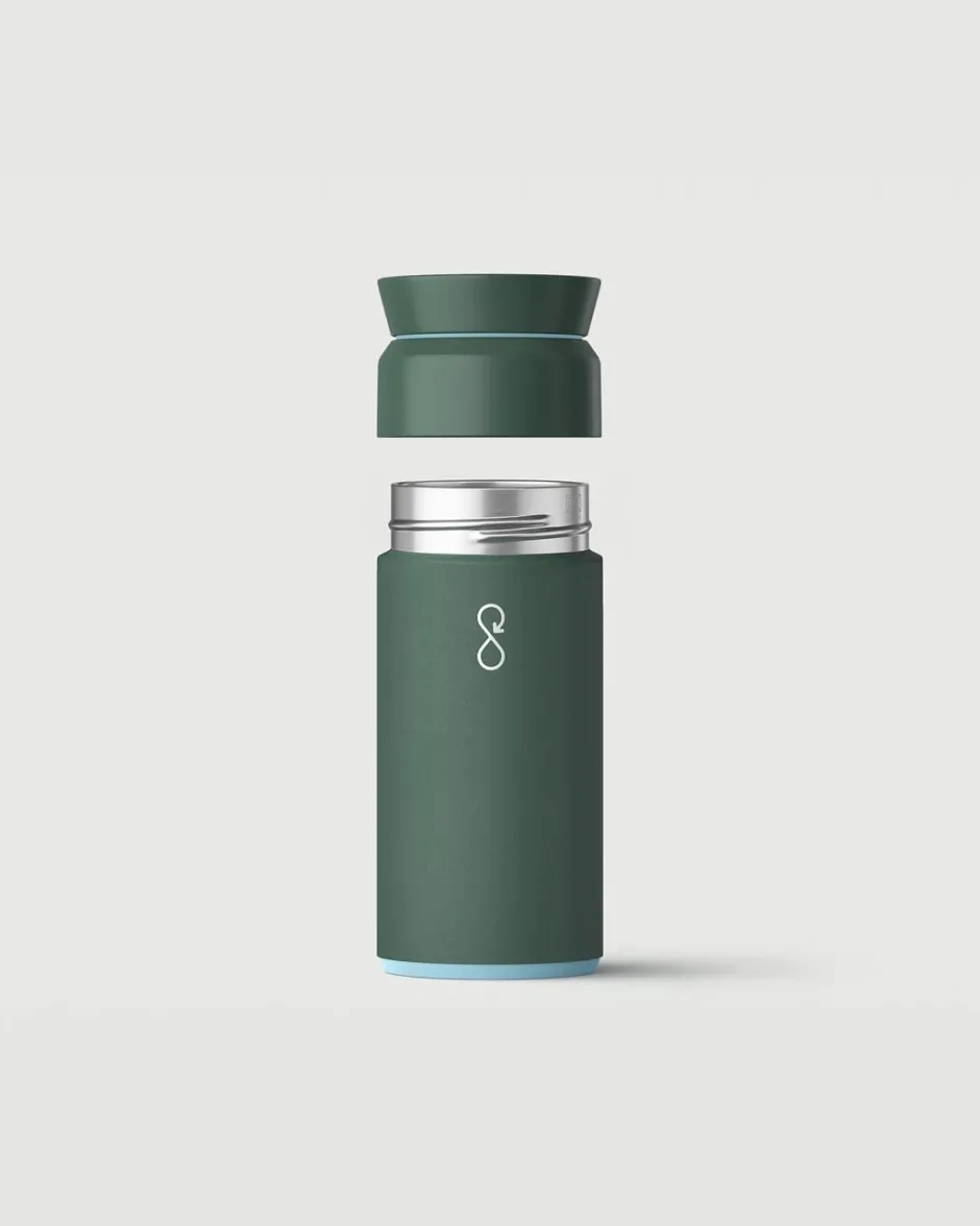 Outdoor Living|Outdoor Living>Floris van Bommel Ocean Bottle Brew Flask 350ml Passenger Forest Green